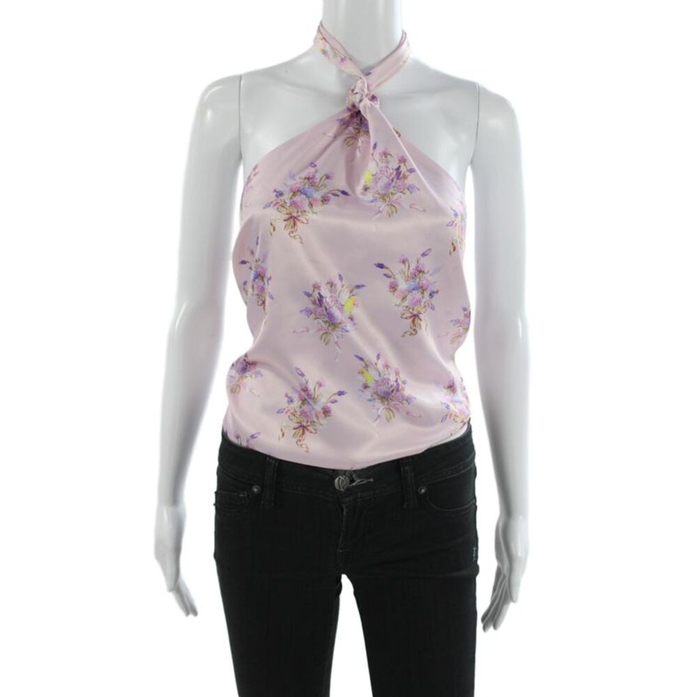 Love Shack Fancy Women Camisole Pink Floral Size XS